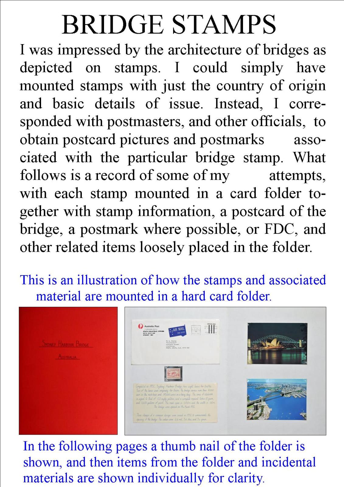BRIDGE STAMPS EXPLANATION Llanidloes Philately